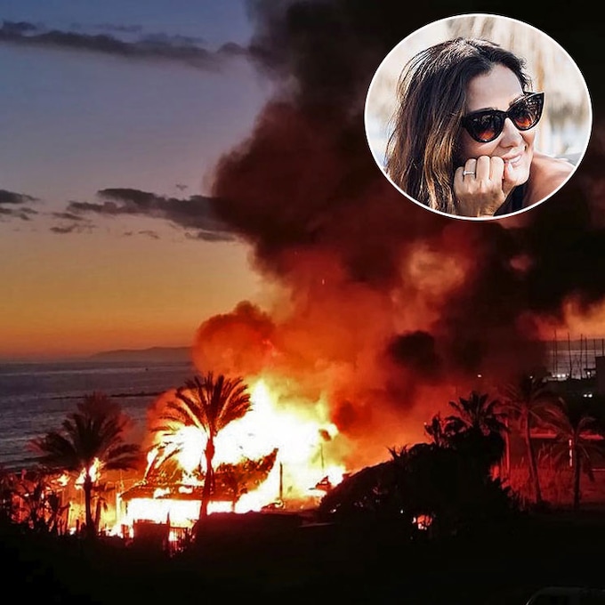 Duro golpe para María Bravo: se incendia su famoso chiringuito en Marbella