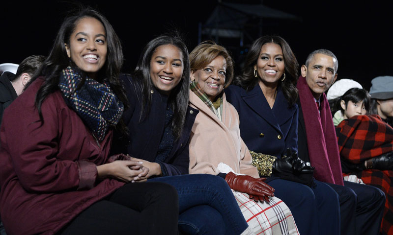 Michele Obama y su familia