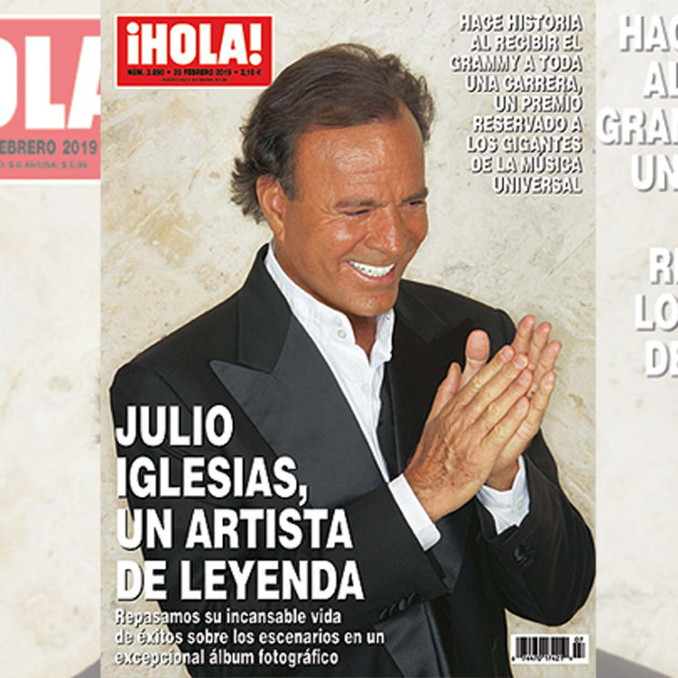 En ¡HOLA!: Julio Iglesias hace historia al recibir el Grammy a toda una carrera