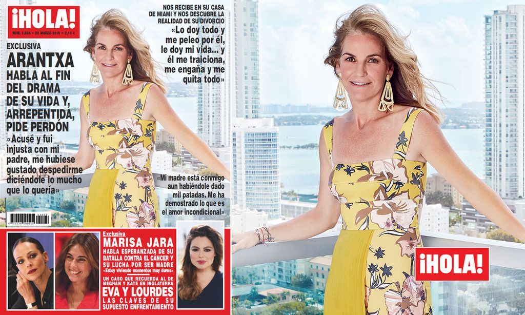 Exclusiva en ¡HOLA!, Arantxa habla al fin del drama de su vida y, arrepentida, pide perdón