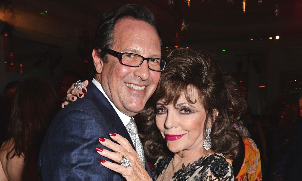 Joan Collins logra escapar de un grave incendio en su casa y tilda a su marido de 'héroe'