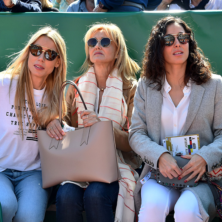 Mery Perelló y la familia de Rafa Nadal, los mejores apoyos del tenista en Montecarlo