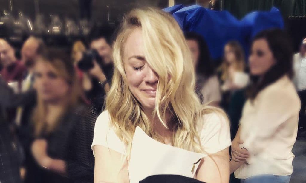 Kaley Cuoco no puede evitar las lágrimas al leer el final de 'The Big Bang Theory'