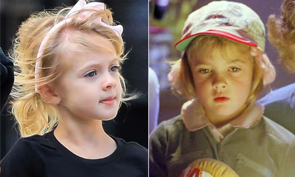 El extraordinario parecido de la hija de Drew Barrymore con la actriz cuando protagonizó 'E.T.'
