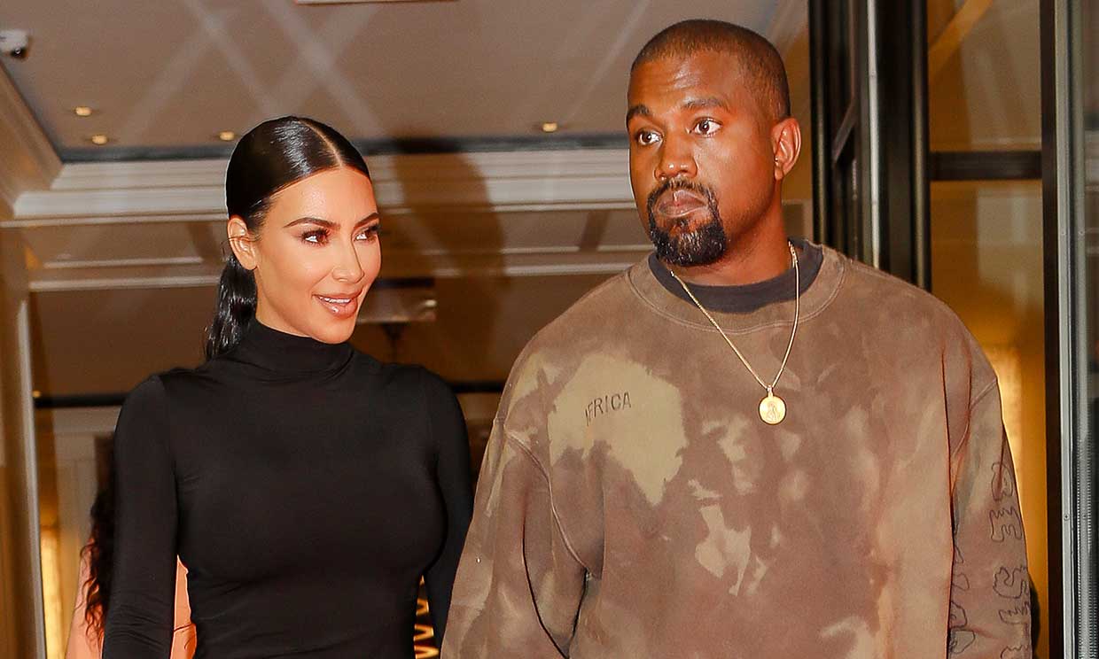 Kim Kardashian y Kanye West en su última salida