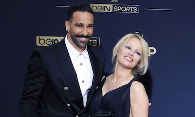 Pamela Anderson y el futbolista Adil Rami, todo amor en la alfombra roja