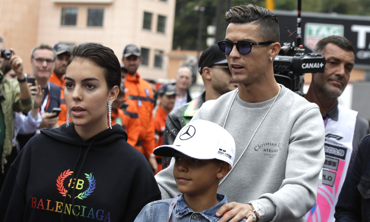 ¡A todo gas! Cristiano y Georgina, unos fanáticos de la velocidad en el circuito de Mónaco