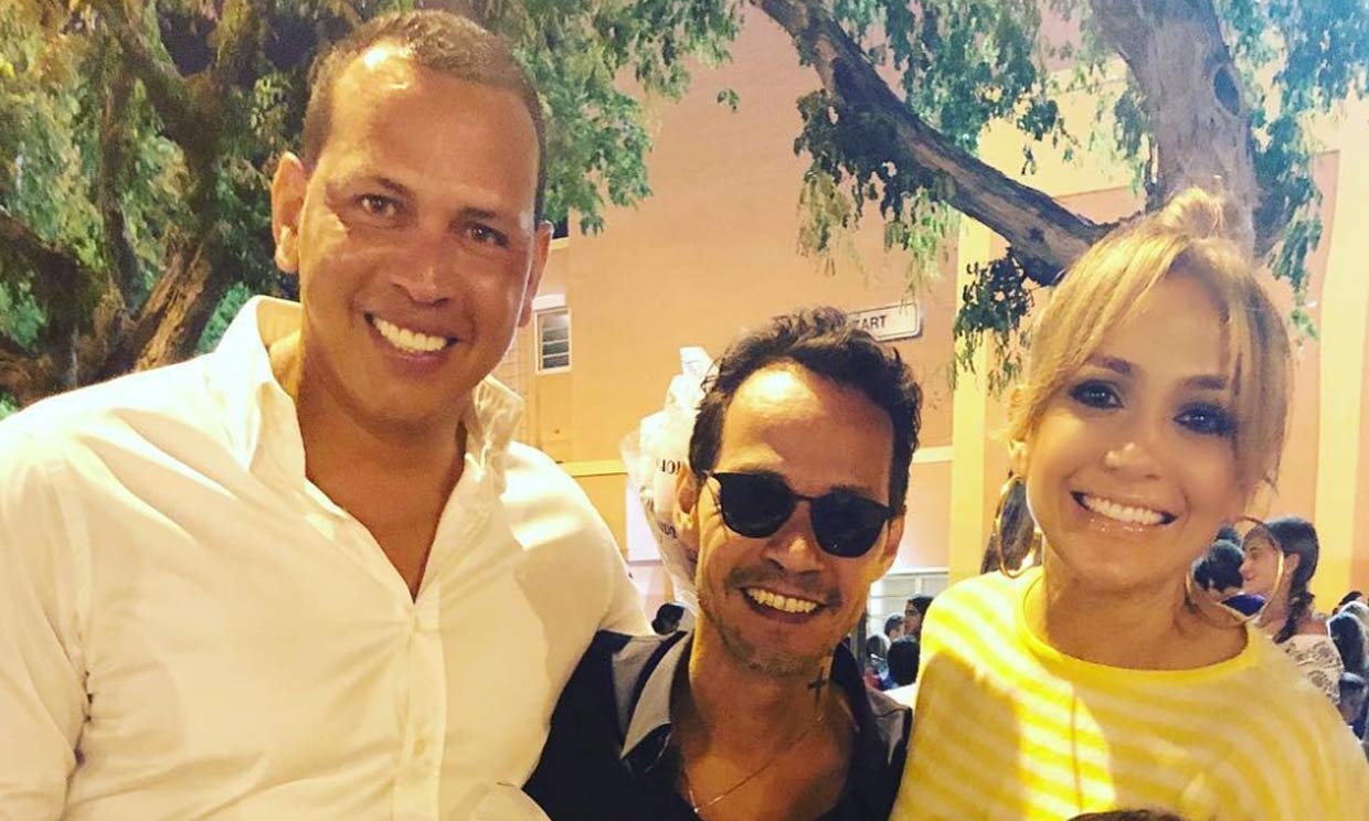 El divertido vídeo de Jennifer Lopez 'cantando' con su chico, Alex Rodriguez... y con su ex, Marc Anthony