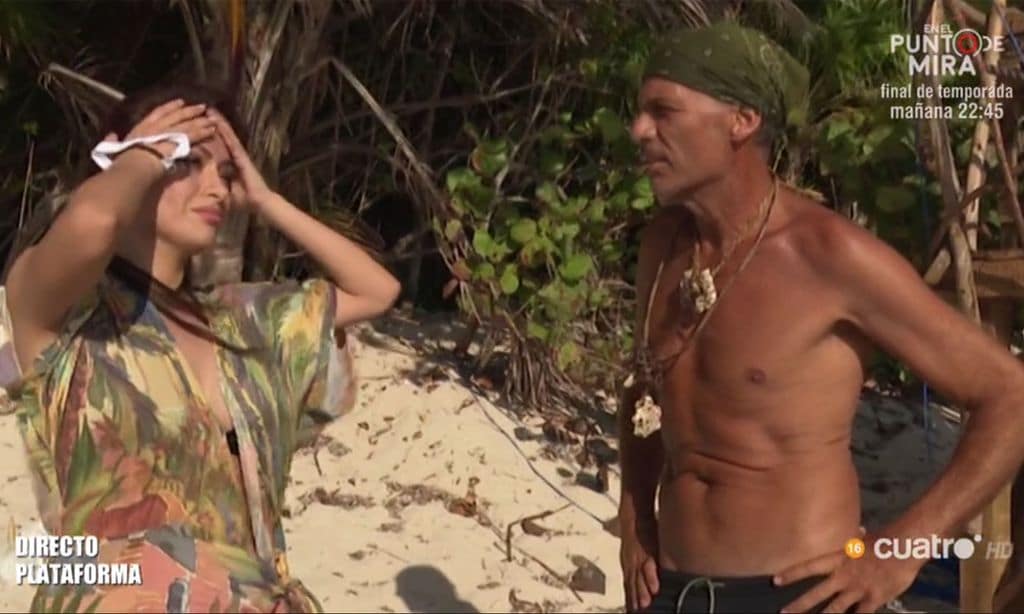 Miriam Saavedra se reencuentra con Carlos Lozano en 'Supervivientes'