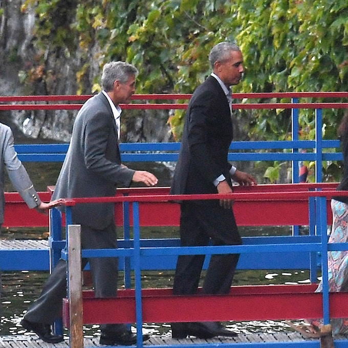 Los Obama, de vacaciones con los Clooney en su villa del Lago Como