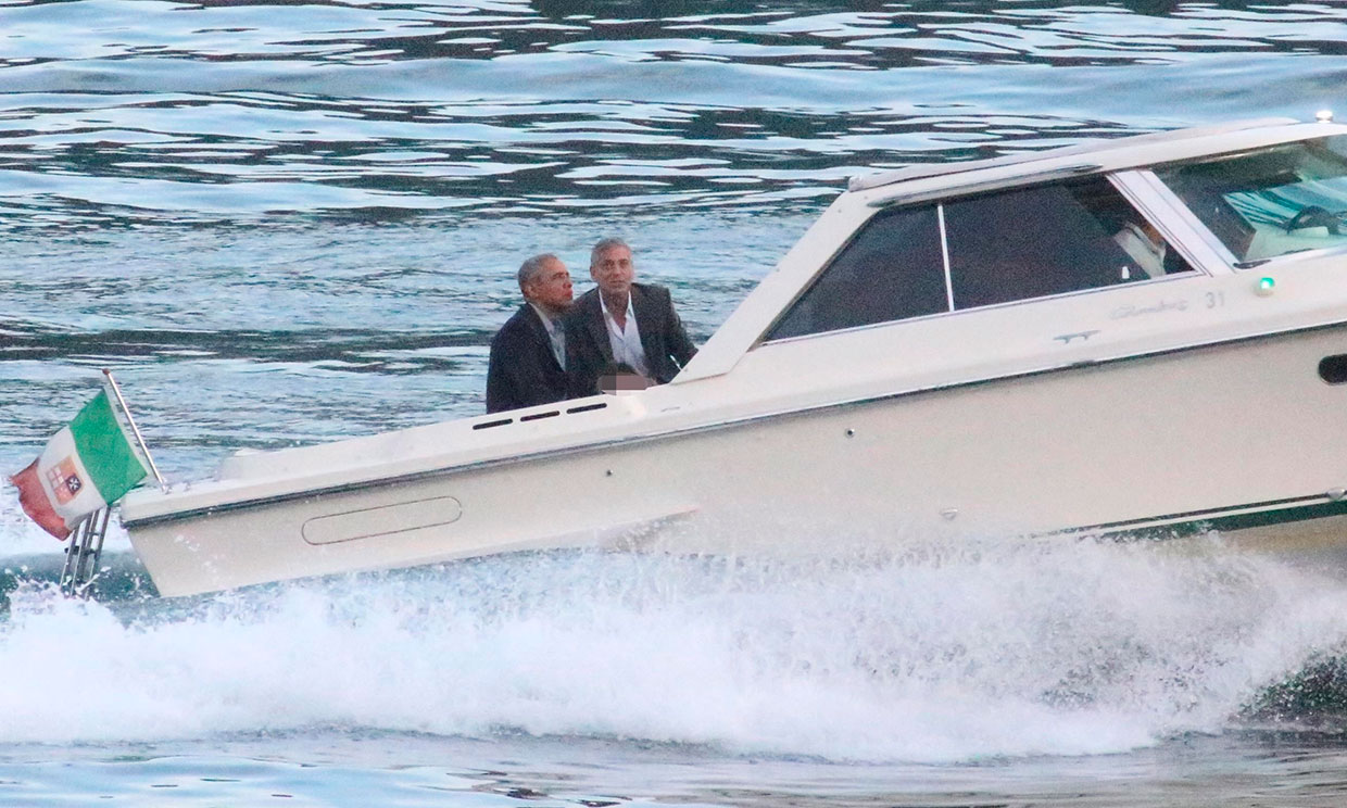 Barack Obama y George Clooney