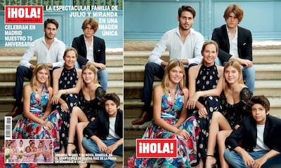En ¡HOLA!, la espectacular familia de Julio y Miranda en una imagen única