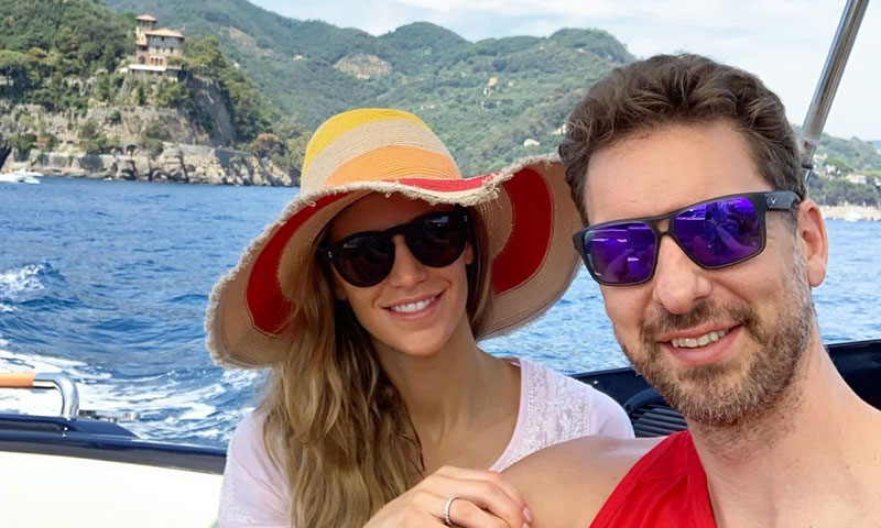 Pau Gasol y Cat McDonnell disfrutan de una idílica luna de miel