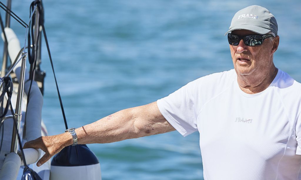 Harald V de Noruega ya está en Palma para participar en la Copa del Rey MAPFRE de Vela
