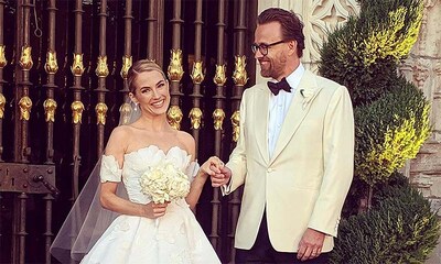Amanda Hearst, ex de Luis de Medina, se casa en una romántica ceremonia con Joachim Rønning