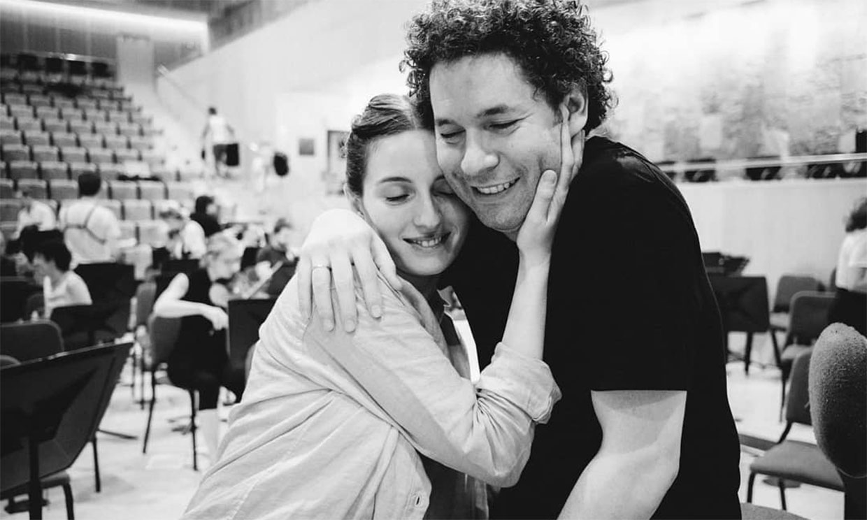María Valverde, Gustavo Dudamel y su emocionante debut como pareja artística