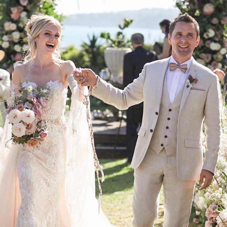 La espectacular boda de Matt Bellamy, líder de 'Muse', y Elle Evans en Malibú 