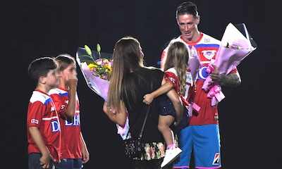 La emotiva retirada de Fernando Torres rodeado de su familia