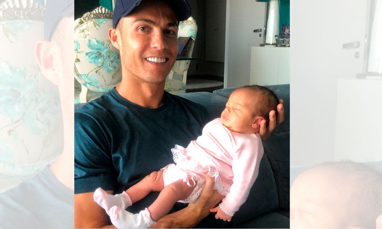 Cristiano Ronaldo ya conoce a su nueva sobrina