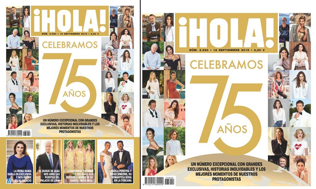 En ¡HOLA!, celebramos 75 años con un número excepcional con grandes exclusivas, historias inolvidables y los mejores momentos de nuestros protagonistas