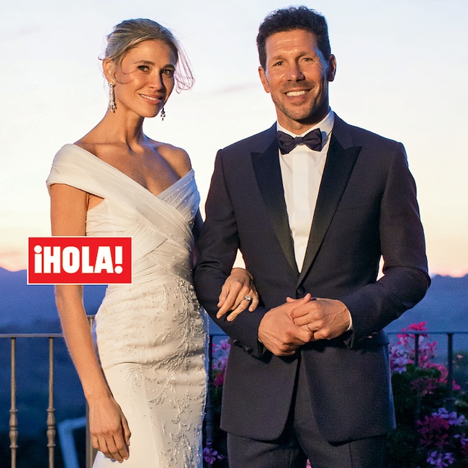 En ¡HOLA!: Carla Pereyra y Diego Simeone, su romántica boda en la Toscana