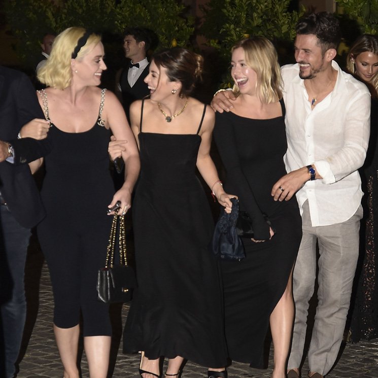 Katy Perry con Orlando Bloom, Karlie Kloss... se divierten en la preboda de Misha Nonoo en Roma