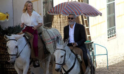 George Clooney, a lo Sancho Panza, en Navalcarnero