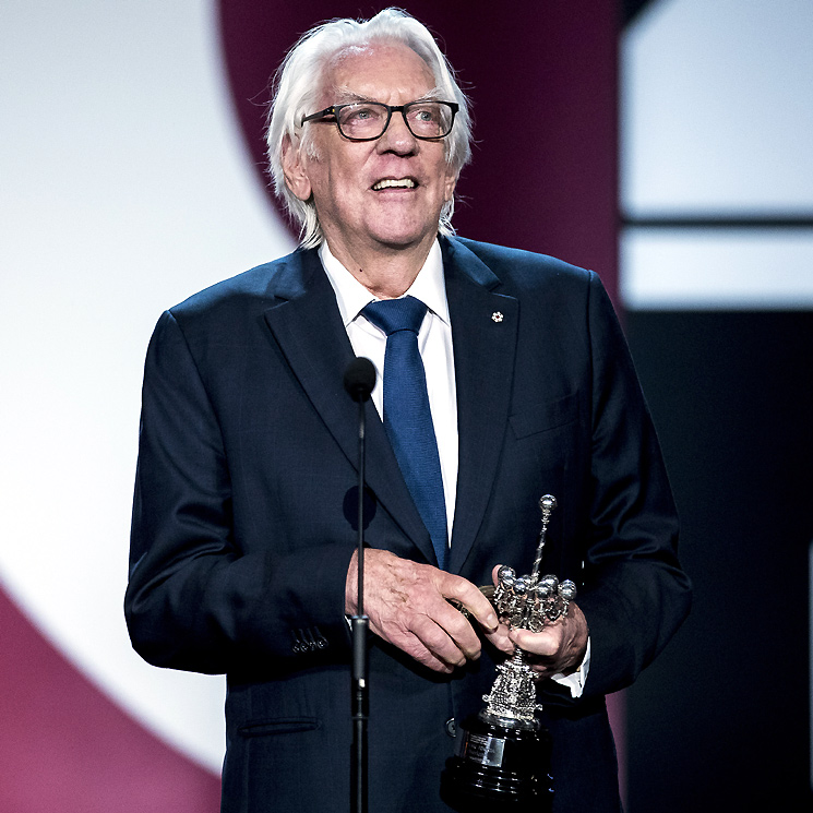 Un emocionado Donald Sutherland agradece su premio Donostia en euskera