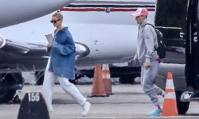 Justin Bieber y Hailey Baldwin, rumbo a su segunda boda en su jet privado