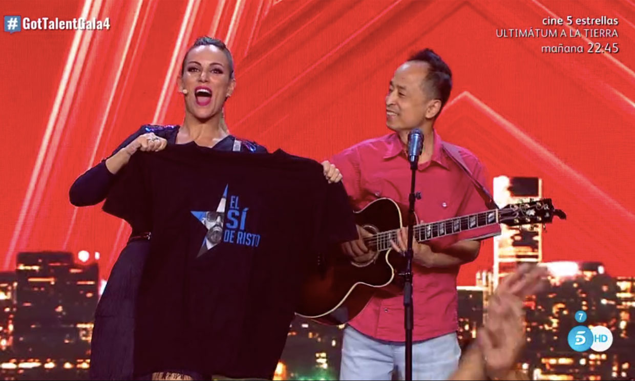 Edurne da el 'sí de Risto' a un concursante después de que el publicista abandonase el plató de 'Got Talent'