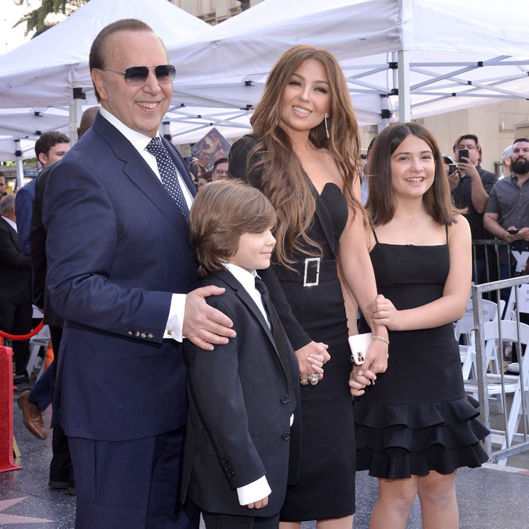 FOTOGALERÍA: Thalía acompaña a Tommy Mottola a recibir uno de los mayores honores de Hollywood