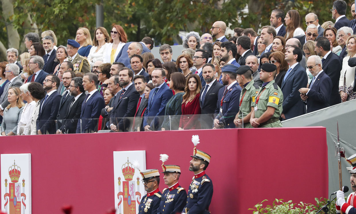 Lidia Bedman, mujer de Santiago Abascal, debuta en el Día de la Hispanidad