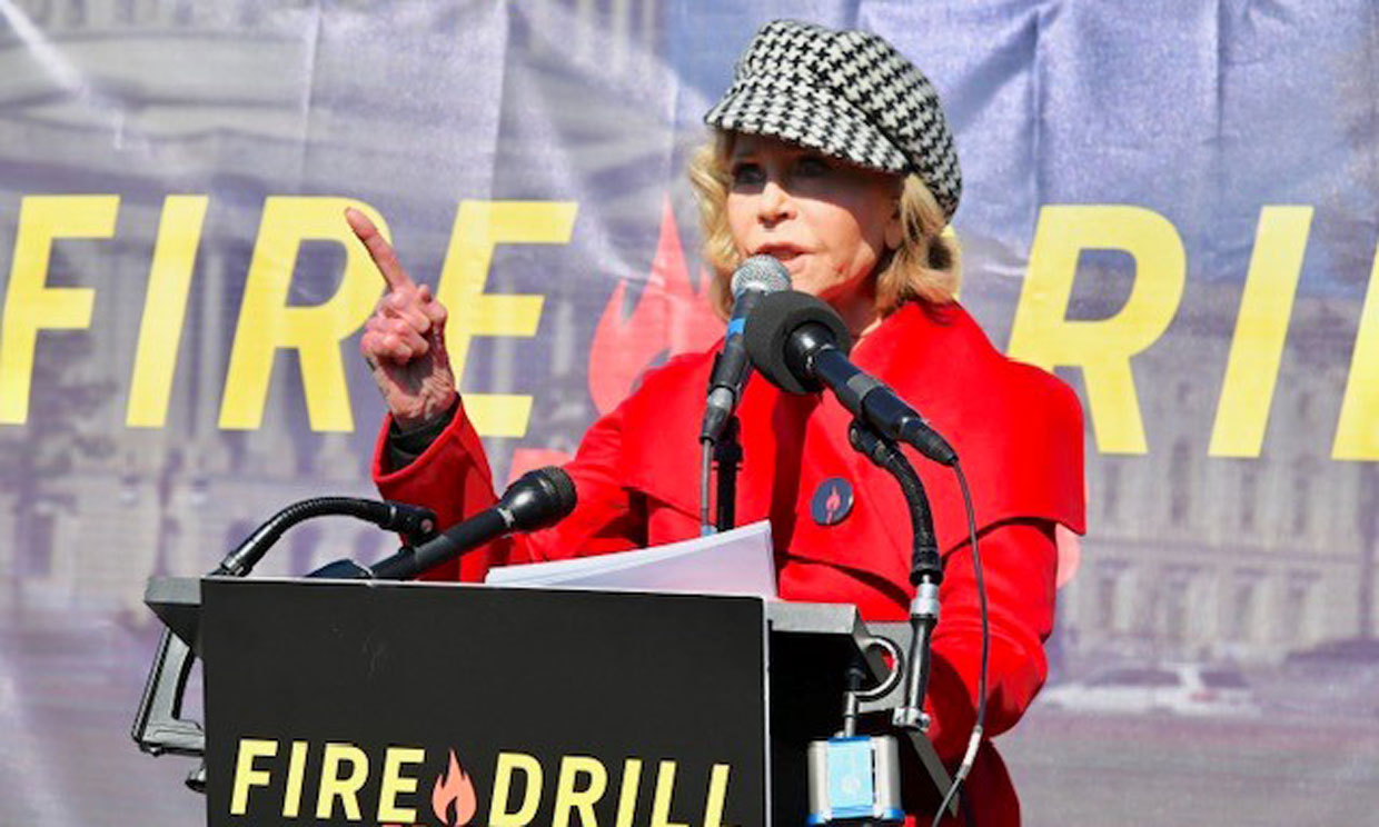 Jane Fonda arrestada por manifestarse para pedir medidas contra el cambio climático