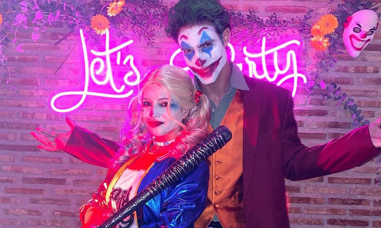 Andrea Duro y Juan Betancourt celebran el 27 cumpleaños de la actriz con una fiesta inspirada en el 'Joker'