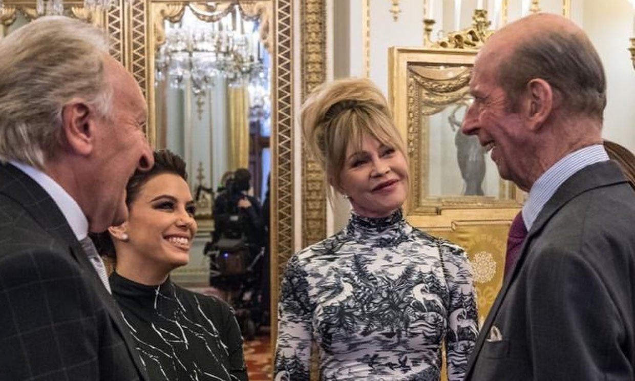 Eva Longoria y Melanie Griffith: dos reinas de Hollywood en el palacio de Buckingham