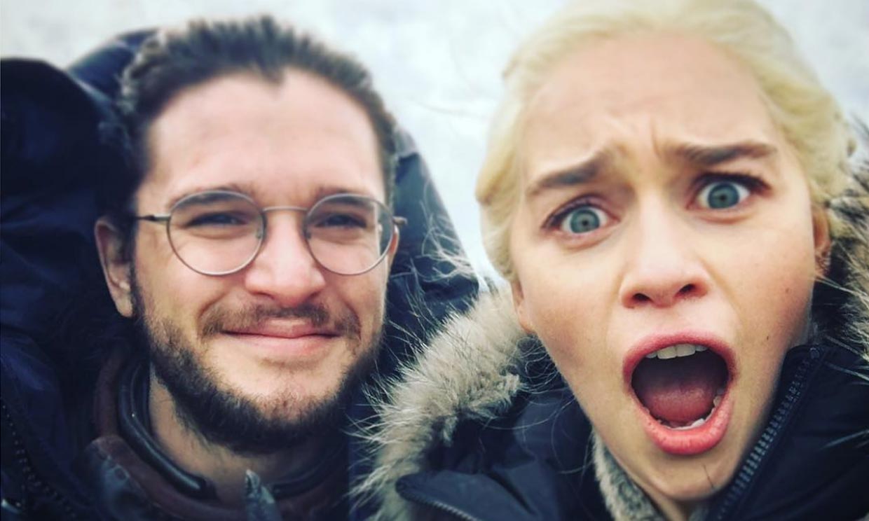 El reencuentro de Emilia Clarke con sus dos amores de 'Juego de Tronos'