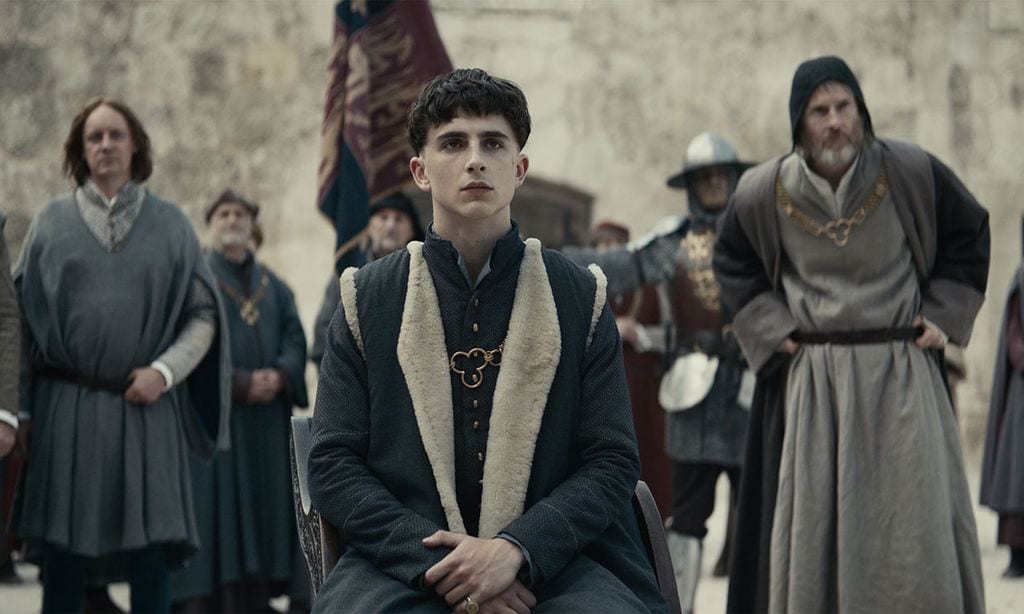 Timothée Chalamet se pone en la piel de Enrique V de Inglaterra