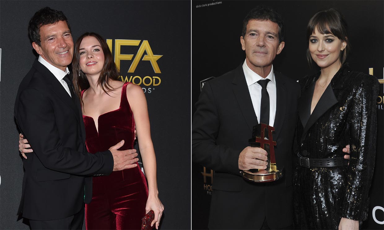 Stella y Dakota, el mejor premio de Antonio Banderas en una noche llena de emociones