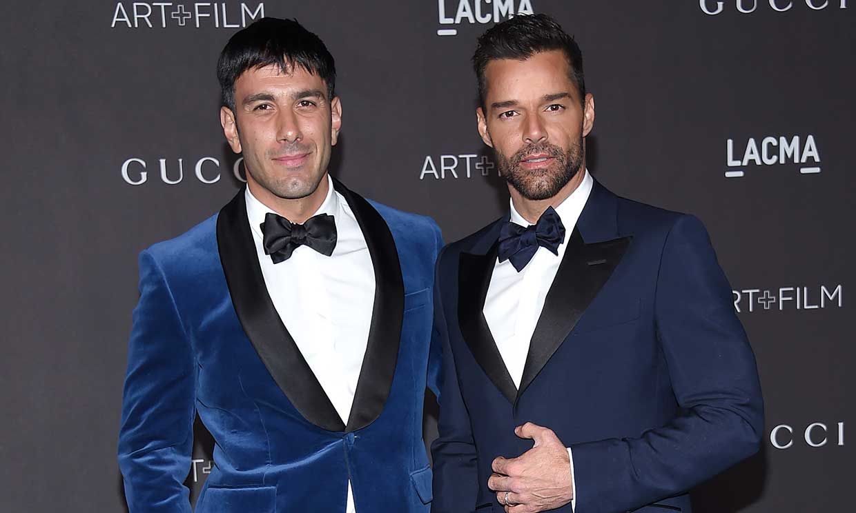 Ricky Martin y su marido Jawn Yosef en la LACMA Art+Film Gala