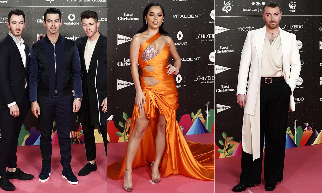 Becky G, Sam Smith, los Jonas Brothers... la alfombra roja más internacional de Los40 Music Awards