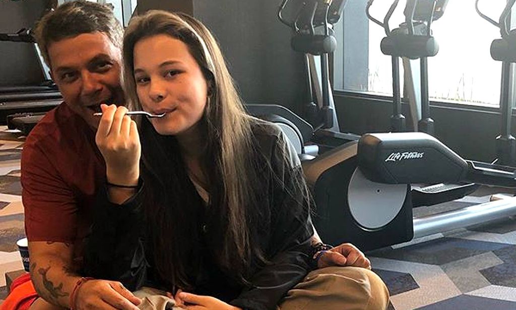 El entrenamiento más dulce de Alejandro Sanz con su hija Manuela