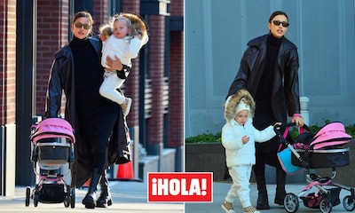 Irina Shayk y su hija Lea ya coordinan 'outfits' para salir de paseo