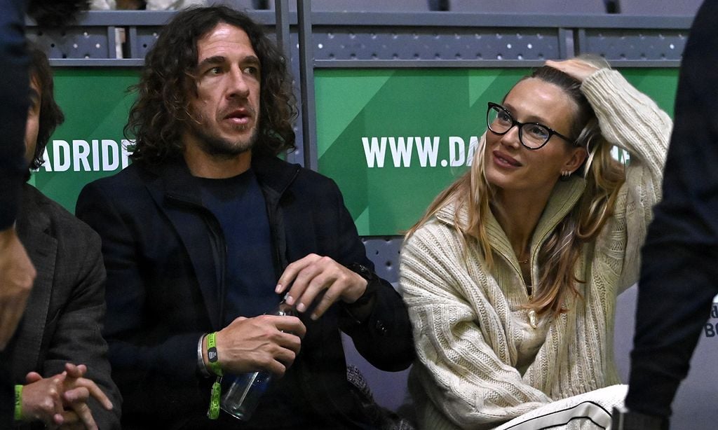 Carles Puyol y Vanesa Lorenzo, Helen Lindes y Rudy Fernández... tarde de parejas en la Copa Davis