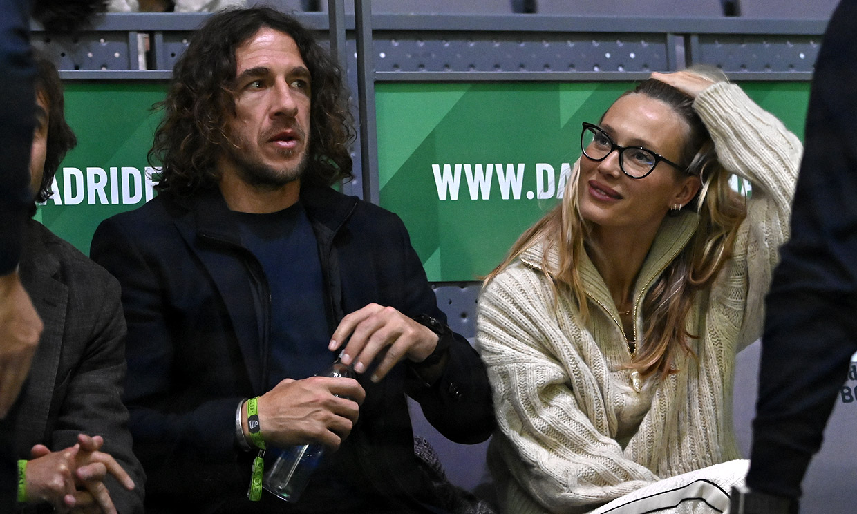 Carles Puyol y Vanesa Lorenzo, Helen y Rudy... tarde de parejas en la Copa Davis