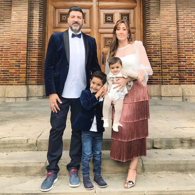 La felicidad de Tony Aguilar en el bautizo de su segundo hijo, Nil