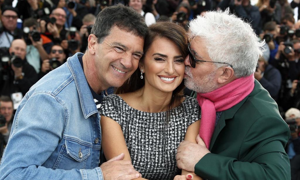 Antonio Banderas, Penélope Cruz y Pedro Almodóvar