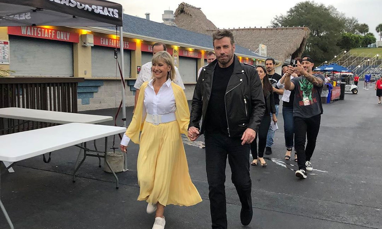 Olivia Newton-John y John Travolta vuelven a vestirse de 'Grease' 41 años después