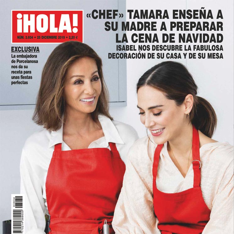 Exclusiva en ¡HOLA!, 'chef' Tamara enseña a su madre a preparar la cena de Navidad