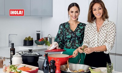 Exclusiva en ¡HOLA!: Isabel Preysler y Tamara Falcó, mano a mano en la cocina entre bromas y risas