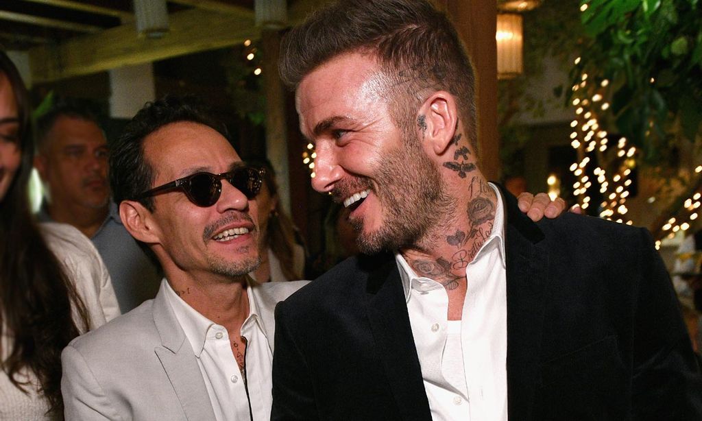 ¡Los reyes de la fiesta! El divertido baile de David Beckham y Marc Anthony